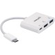Концентратор Intracom USB3.1 Type-C to HDMI/USB 3.0/PD 60 W 4-in-1 White Manhattan (152945)