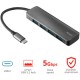 Концентратор Halyx Type-C to 4-Port USB-A 3.2 Grey Trust (24948_TRUST) Концентратор Halyx Type-C to 4-Port USB-A 3.2 Grey Trust (24948_TRUST)