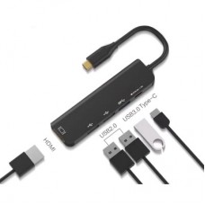 Концентратор XoKo AC-405 Type-C to HDMI+USB 3.0+USB 2.0+Type-C (XK-AC-405) - Фото