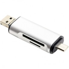 Концентратор XoKo AC-440 Type-C USB 3.0 and MicroUSB/SD Card Reader (XK-AС-440) - Фото