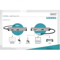 Концентратор Digitus Travel USB-C 5 Port (DA-70891) - Фото