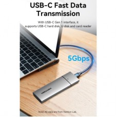 Концентратор VENTION USB3.1 Type-C to HDMI/VGA/USB-C/USB3.0x3/RJ45/SD/TF/TRRS 3.5mm/PD 100W 11in1 (THTHC) - Фото