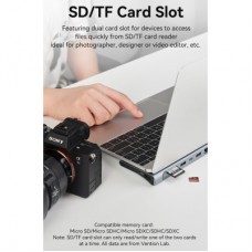 Концентратор VENTION USB3.1 Type-C to HDMI/VGA/USB-C/USB3.0x3/RJ45/SD/TF/TRRS 3.5mm/PD 100W 11in1 (THTHC) - Фото