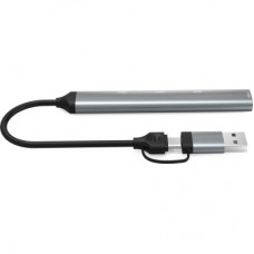 Концентратор Dynamode 5-in-1 USB Type-C/Type-A to 1хUSB3.0, 2xUSB 2.0, card-reader SD/MicroSD (DM-UH-514) - Фото