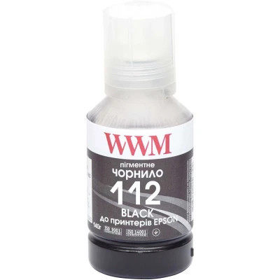 Чернила WWM Epson L11160/6490 №112 140г Black pigmented (E112BP)