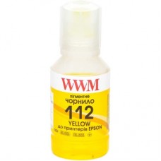 Чернила WWM Epson L11160/6490 №112 140г Yellow pigmented (E112YP)
