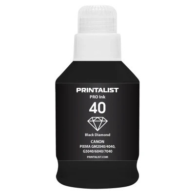 Чернила Printalist Canon GI-40 для G5040/G6040 190г Black Pigm. (PL40BP)