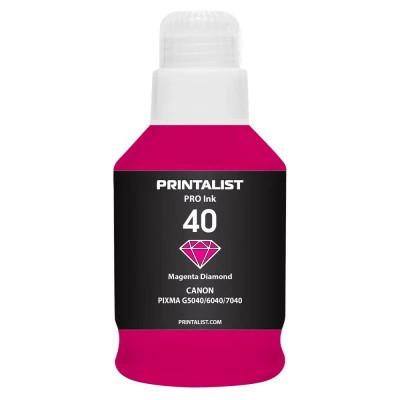 Чернила Printalist Canon GI-40 для G5040/G6040 190г Magenta (PL40M)