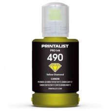 Чернила Printalist Canon GI-490 для G1400/G2400/G3400 140г Yellow (PL490Y)