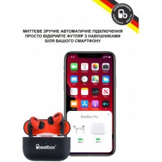 Наушники BeatBox PODS PRO 1 Wireless Charging Black-Red (bbppro1wcbr) - Фото