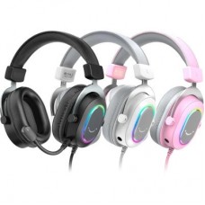 Навушники Fifine H6 RGB 7.1 Pink (H6P) - Фото