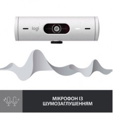 Веб-камера Logitech Brio 500 Off-White (960-001428) - Фото
