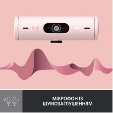 Веб-камера Logitech Brio 500 Rose (960-001421) - Фото