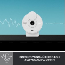 Веб-камера Logitech Brio 300 FHD White (960-001442) - Фото