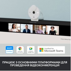 Веб-камера Logitech Brio 300 FHD White (960-001442) - Фото