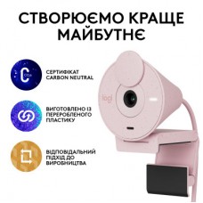 Веб-камера Logitech Brio 300 FHD Rose (960-001448) - Фото