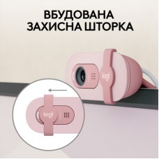 Веб-камера Logitech Brio 100 Full HD Rose (960-001623) - Фото