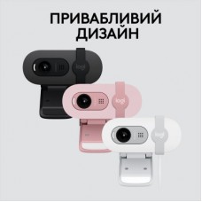 Веб-камера Logitech Brio 100 Full HD Rose (960-001623) - Фото