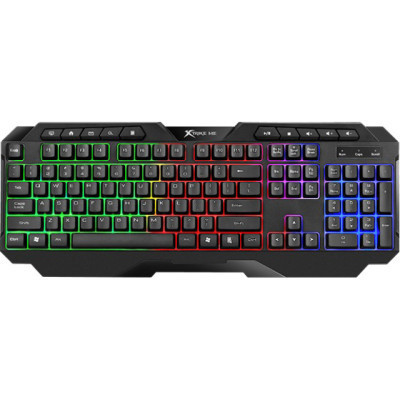 Клавиатура Xtrike ME KB-306 LED USB UA Black (KB-306UA)