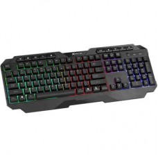 Клавіатура Xtrike ME KB-306 LED USB UA Black (KB-306UA) - Фото