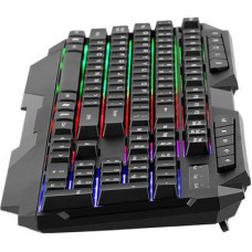 Клавіатура Xtrike ME KB-306 LED USB UA Black (KB-306UA) - Фото