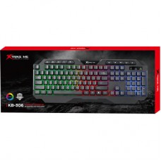 Клавіатура Xtrike ME KB-306 LED USB UA Black (KB-306UA) - Фото