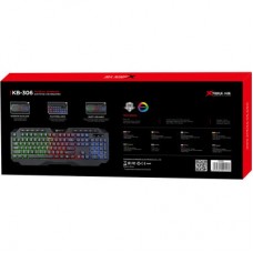 Клавіатура Xtrike ME KB-306 LED USB UA Black (KB-306UA) - Фото
