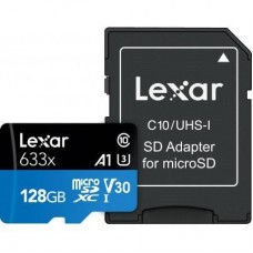 Картка пам'яті Lexar 128 GB microSDXC class 10 UHS-I 633x (LSDMI128BB633A) - Фото