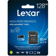 Картка пам'яті Lexar 128 GB microSDXC class 10 UHS-I 633x (LSDMI128BB633A) - Фото