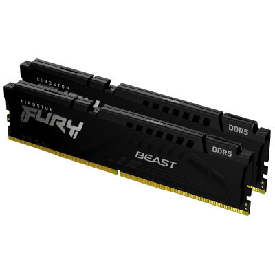 Модуль пам'яті для комп'ютера DDR5 16 GB (2x8GB) 5600 MHz Beast Kingston Fury (ex.HyperX) (KF556C36BBEK2-16)