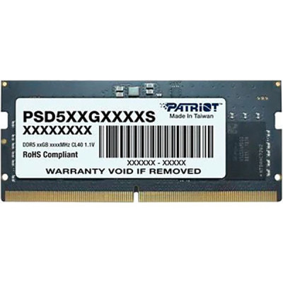 Модуль пам'яті для ноутбука SoDIMM DDR5 8 GB 5600 MHz Patriot (PSD58G560041S)