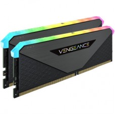 Модуль пам'яті для комп'ютера DDR4 32GB (2x16GB) 3600 MHz Vengeance RGB RT Black Corsair (CMN32GX4M2Z3600C18) Модуль пам'яті для комп'ютера DDR4 32GB (2x16GB) 3600 MHz Vengeance RGB RT Black Corsair (CMN32GX4M2Z3600C18) - Фото