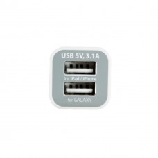 Зарядний пристрій PowerPlant 2*USB, 3.1 A (DV00DV5036) - Фото