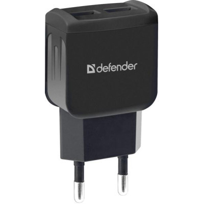 Зарядний пристрій Defender UPC-21 2xUSB,5V/2.1А кабель microUSB (83581)