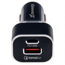 Зарядное устройство Grand-X CH-29 PD 3.0, Quick Charge QС3.0, 1 TypeC, 1 USB (CH-29) - Фото
