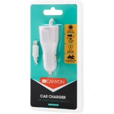 Зарядний пристрій Canyon 1xUSB car adapter (CNE-CCA033W) - Фото