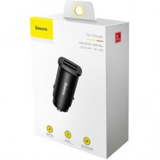 Зарядний пристрій Baseus Square metal A+A 30 W Black (CCALL-DS01) - Фото