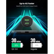 Зарядний пристрій Ugreen CD213 36 W 2xUSB QC 3.0 3 A Car Charger (Dark Blue) (10144) - Фото