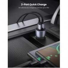 Зарядний пристрій Ugreen CD213 36 W 2xUSB QC 3.0 3 A Car Charger (Dark Blue) (10144) - Фото