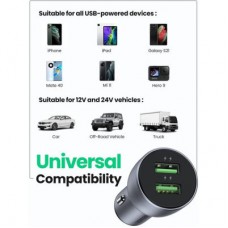 Зарядний пристрій Ugreen CD213 36 W 2xUSB QC 3.0 3 A Car Charger (Dark Blue) (10144) - Фото