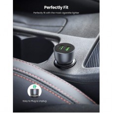 Зарядний пристрій Ugreen CD213 36 W 2xUSB QC 3.0 3 A Car Charger (Dark Blue) (10144) - Фото