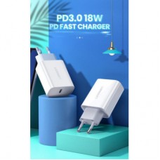 Зарядний пристрій Ugreen CD137 Type-C PD 20 W Charger (White) (60450) - Фото
