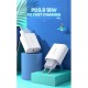 Зарядний пристрій Ugreen CD137 Type-C PD 20 W Charger (White) (60450)