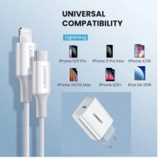 Зарядний пристрій Ugreen CD137 Type-C PD 20 W Charger (White) (60450) - Фото
