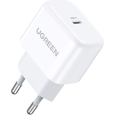 Зарядний пристрій Ugreen CD241 Mini PD 20 W Fast Charger (White) (10220)