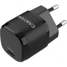 Зарядний пристрій Canyon PD 20 W black (CNE-CHA20B05) - Фото