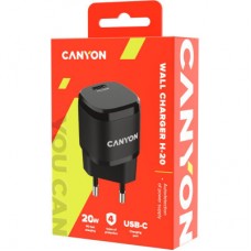 Зарядний пристрій Canyon PD 20 W black (CNE-CHA20B05) - Фото