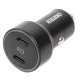 Зарядний пристрій Choetech car 2xUSB-C 40 W PD black (С0054-BK)