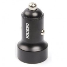 Зарядний пристрій Choetech car 2xUSB-C 40 W PD black (С0054-BK) - Фото