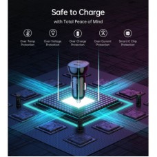 Зарядний пристрій Choetech car 2xUSB-C 40 W PD black (TC0008-BK) - Фото